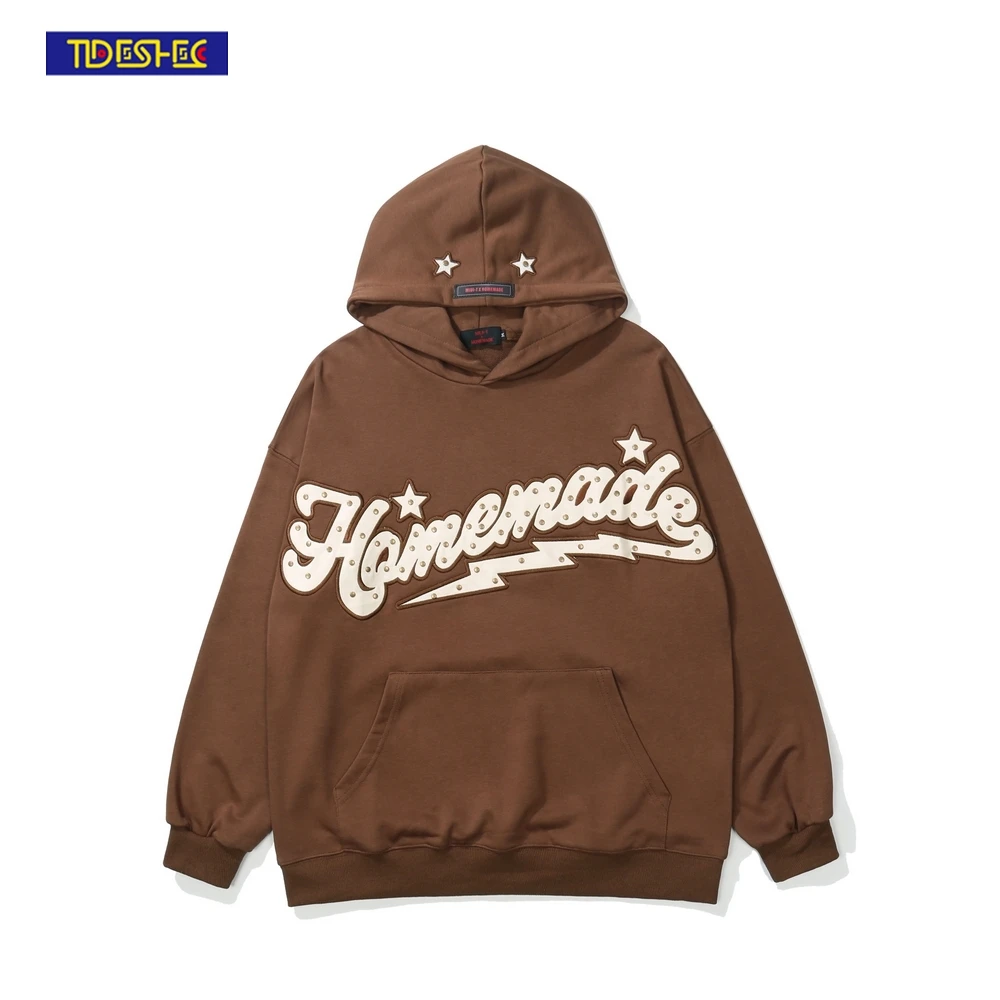 2022 Spring Autumn Hoodie Men's Embroidered Nail Letters Pullover Hoodie Streetwear Cotton Men Women Couple Hoodies Men
2022 Spring Autumn Hoodie Men's Embroidered Nail Letters Pullover Hoodie Streetwear Cotton Men Women Couple Hoodies Men