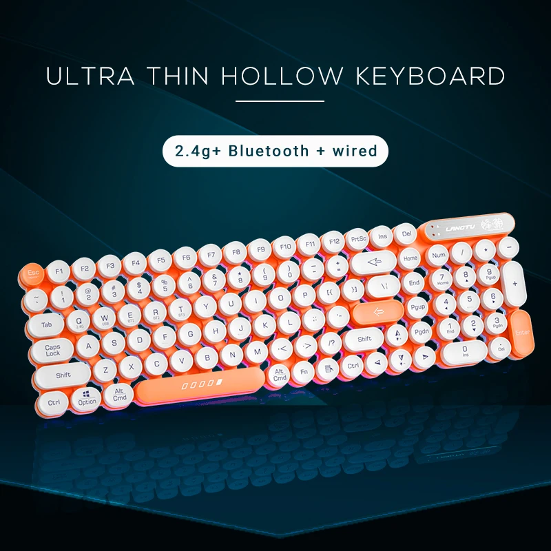 Gaming Tri-mode Mechanical Keyboard 2.4G RGB Backlight White Punk Keycaps Wired Type-C 102 Keys Bluetooth Keyboard For PC Laptop
Gaming Tri-mode Mechanical Keyboard 2.4G RGB Backlight White Punk Keycaps Wired Type-C 102 Keys Bluetooth Keyboard For PC Laptop
