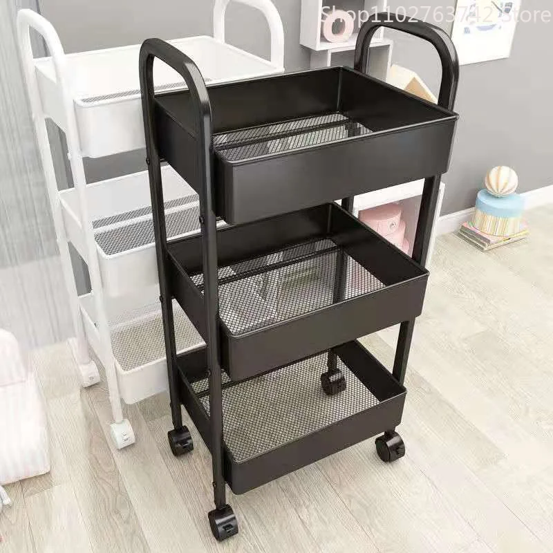 Kitchen Multi-functional Plastic Storage Rack Small Trolley Rack Floor-to-ceiling Multi-layer Home Bedroom Baby Mobile Snack
Kitchen Multi-functional Plastic Storage Rack Small Trolley Rack Floor-to-ceiling Multi-layer Home Bedroom Baby Mobile Snack