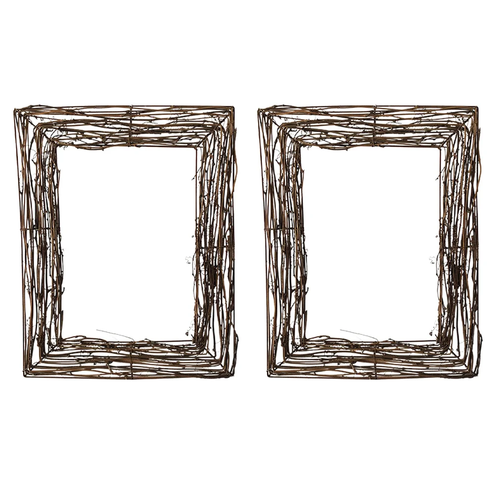 2 Pcs Rattan Natural Wreath Base Ornament Wreaths Front Door Branch Vine Floral Craft Square Twig The Ring
2 Pcs Rattan Natural Wreath Base Ornament Wreaths Front Door Branch Vine Floral Craft Square Twig The Ring