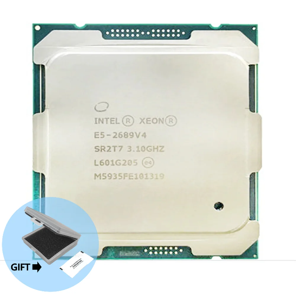 

ПроцесE5-2689 Intel Xeon LGA2011-3 V4 3,8 ГГц/10 ядер/25 Мб/165 Вт/9,6 GT/s E5-2689V4 CM8066002648200