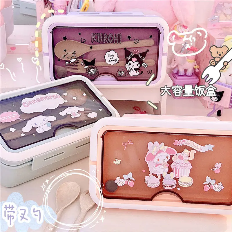 Kawaii Mymelody Lunch Box Storage Box 1400Ml Large-Capacity Lunch Box Student Office Worker with Cutlery Separated Lunch Box
Kawaii Mymelody Lunch Box Storage Box 1400Ml Large-Capacity Lunch Box Student Office Worker with Cutlery Separated Lunch Box