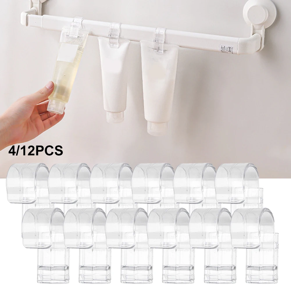 4PCS/12PCS Transparent Hook Clip Facial Cleanser Toothpaste Hanging Storage Toilet Storage Clip Dropshipping
4PCS/12PCS Transparent Hook Clip Facial Cleanser Toothpaste Hanging Storage Toilet Storage Clip Dropshipping