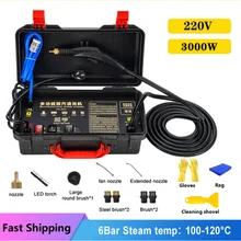 고온 스팀 청소기, 영어 패널, 알칼리성 소독 클리너, 에어컨 주방 후드 자동차, 110 V, 220V, 3000W