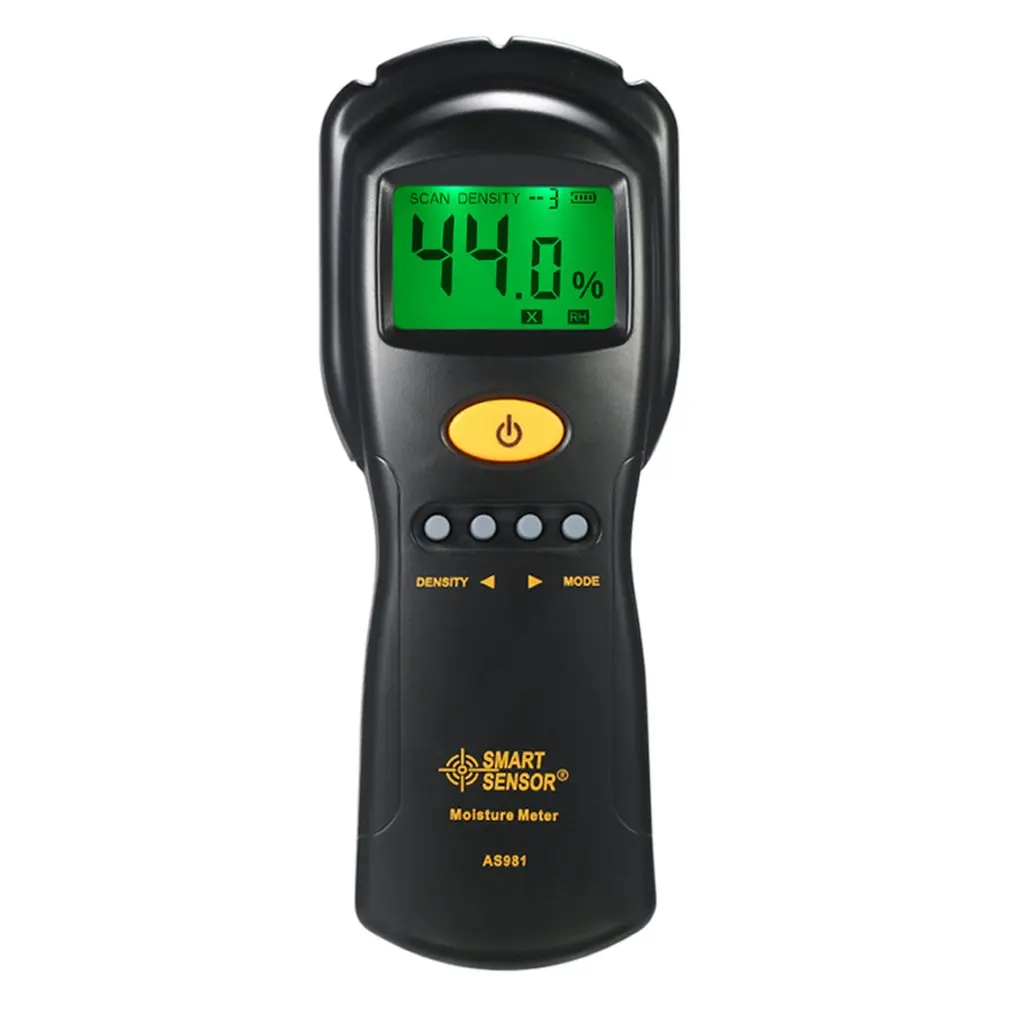 Измеритель влажности AS981, цифровой измеритель влажности, для дерева и картона, микроволновых печей, ЖК-дисплей
Измеритель влажности AS981, цифровой измеритель влажности, для дерева и картона, микроволновых печей, ЖК-дисплей