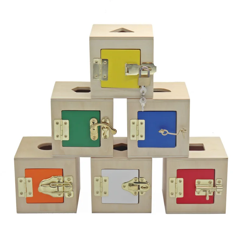 Kids Montessori Wooden Toys Children's Early Education Aids Shape Building Blocks Colorful Lock Unlock Box Exercises Toys
Kids Montessori Wooden Toys Children's Early Education Aids Shape Building Blocks Colorful Lock Unlock Box Exercises Toys
