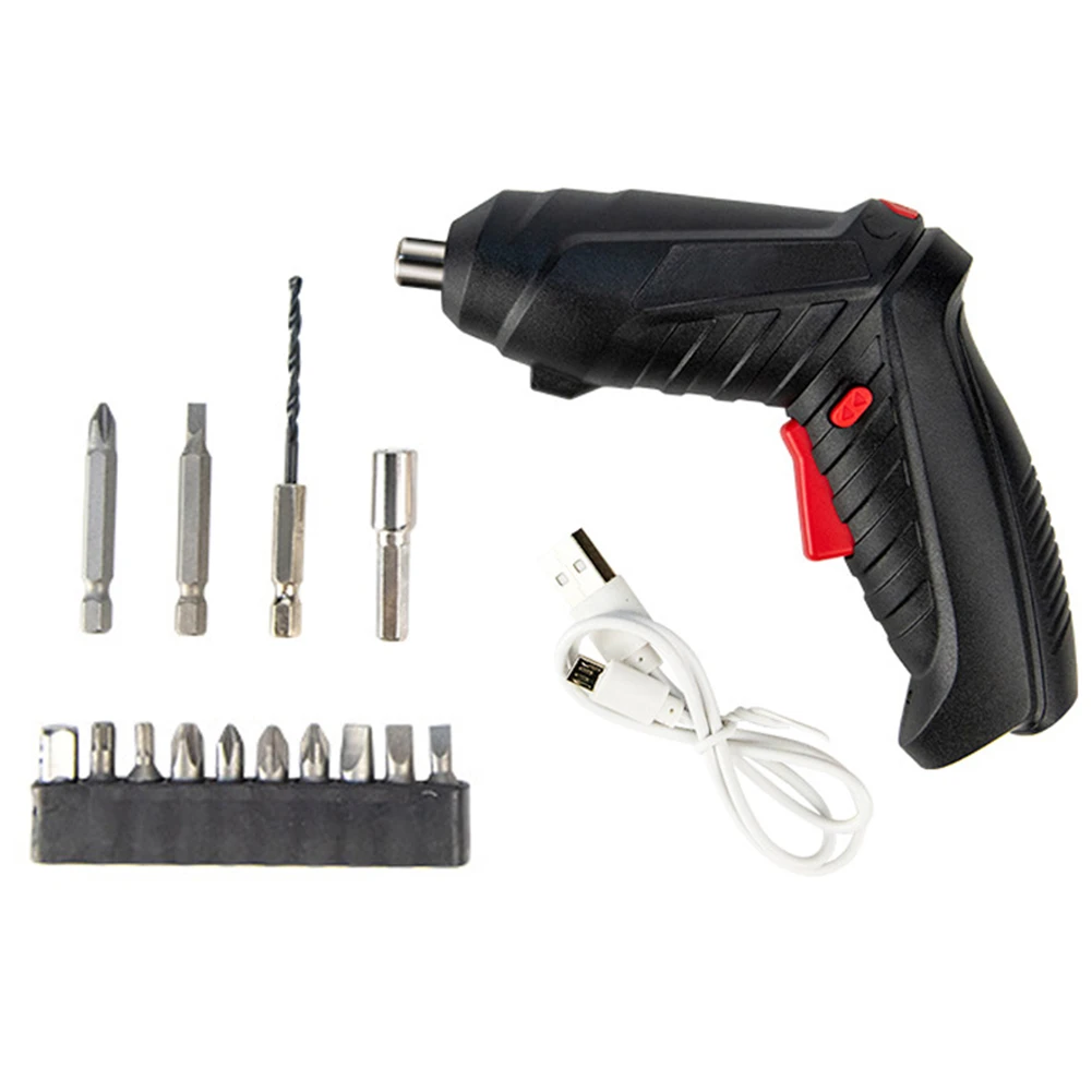 Cordless Electric Screwdriver Drill 3.6V USB Charge Bath Head Drill Bit Adapter Set Portable For Household Repairing Tools
Cordless Electric Screwdriver Drill 3.6V USB Charge Bath Head Drill Bit Adapter Set Portable For Household Repairing Tools