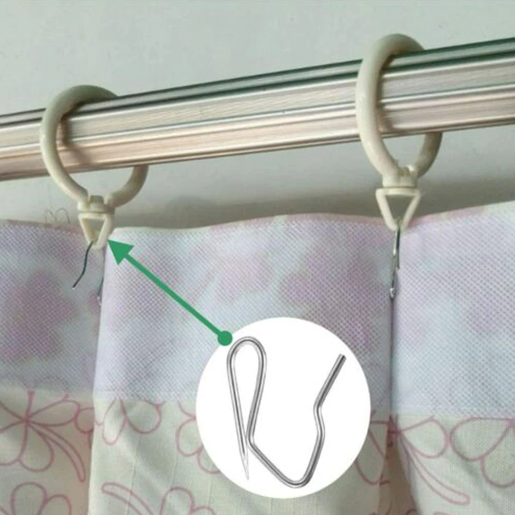 10/20/50pcs S Shape Curtain Hook Urtain Hook Metal Pin Curtain Tracks Hung Hook Curtain Auxiliary Accessory Home Curtain Parts
10/20/50pcs S Shape Curtain Hook Urtain Hook Metal Pin Curtain Tracks Hung Hook Curtain Auxiliary Accessory Home Curtain Parts