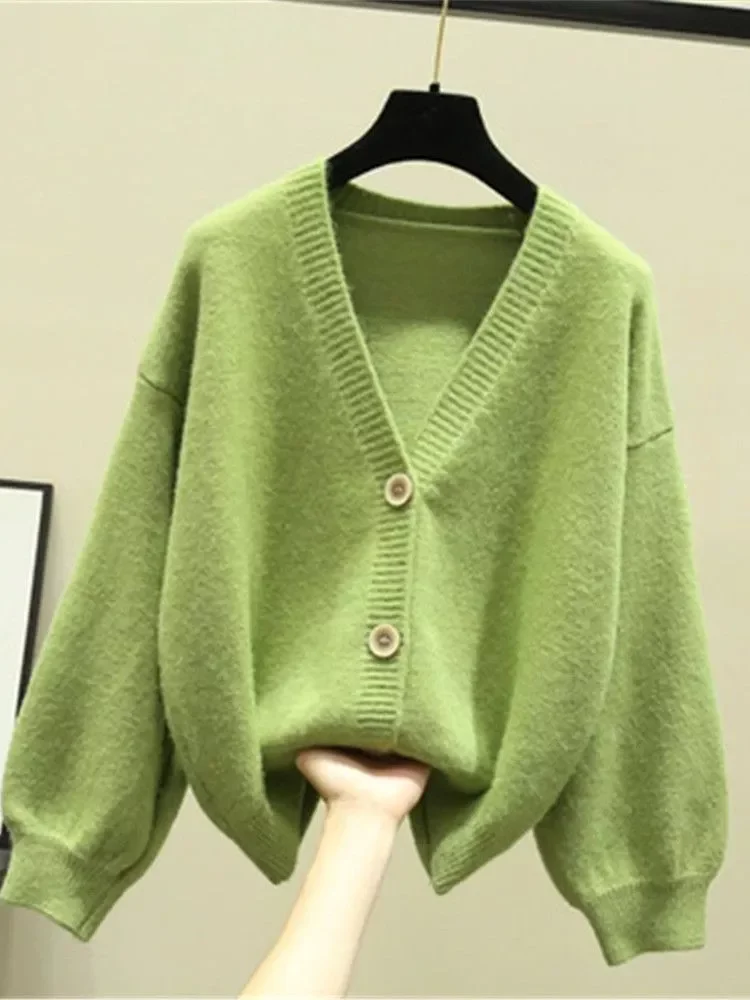 2022New Cardigan Women 2021 Spring Casual Solid V Neck Long Sleeve Cardigan Sweater Female Knit Jacket Coat Green Pink ZY5970
2022New Cardigan Women 2021 Spring Casual Solid V Neck Long Sleeve Cardigan Sweater Female Knit Jacket Coat Green Pink ZY5970