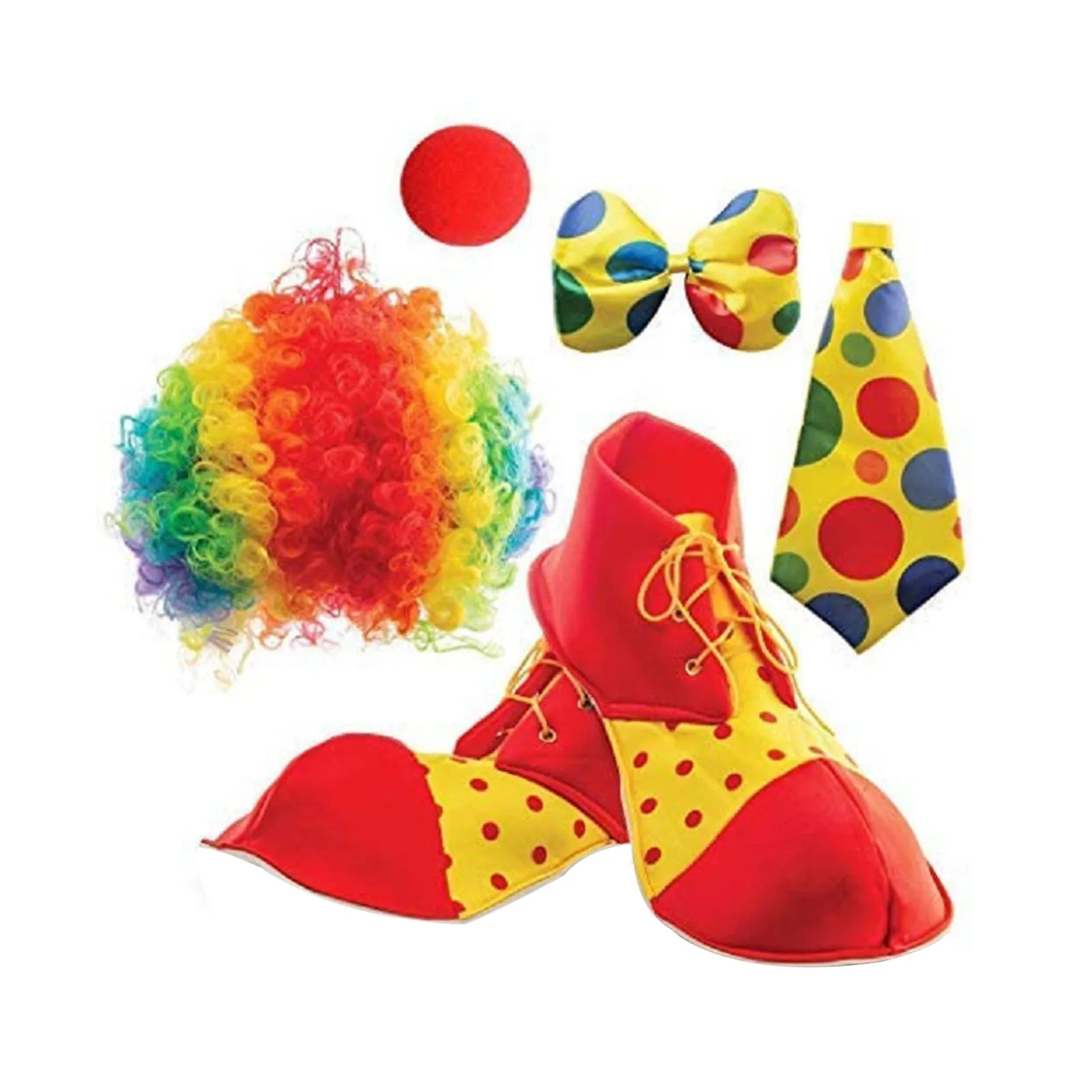 Clown Costume For Kids Clown Nose Clown Bow Tie And Shoes Clown Nose Accessories Bow Tie For Boys And Girls Carnival Party
Clown Costume For Kids Clown Nose Clown Bow Tie And Shoes Clown Nose Accessories Bow Tie For Boys And Girls Carnival Party