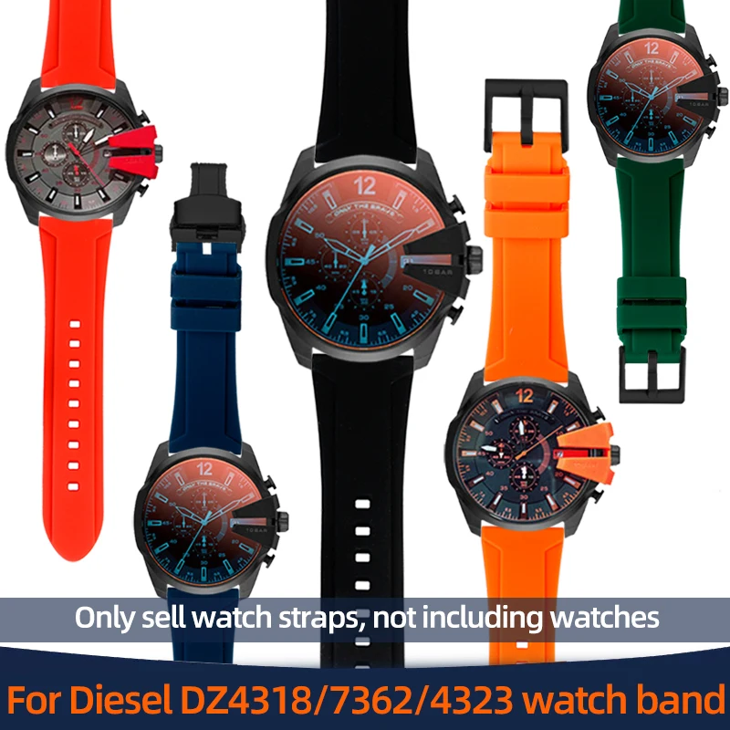 Large Waterproof Silicone Watch Strap For Diesel DZ7362 4323 4318 Men's Band 24mm 26mm Rubber Bracelet Soft
Large Waterproof Silicone Watch Strap For Diesel DZ7362 4323 4318 Men's Band 24mm 26mm Rubber Bracelet Soft