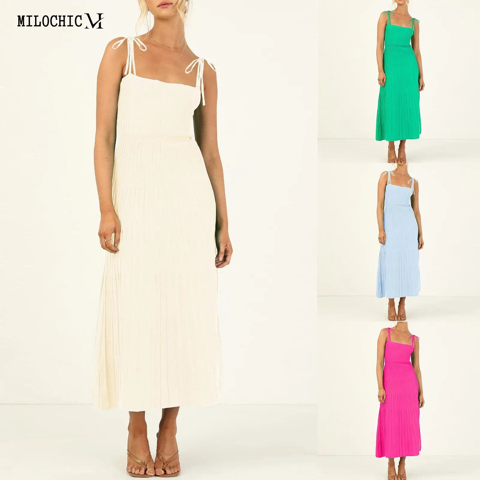 Женское летнее платье-туника без рукавов, длинное трикотажное элегантное платье на бретельках с квадратным вырезом и открытой спиной, сексуальная стильная одежда для вечеринок 
Женское летнее платье-туника без рукавов, длинное трикотажное элегантное платье на бретельках с квадратным вырезом и открытой спиной, сексуальная стильная одежда для вечеринок