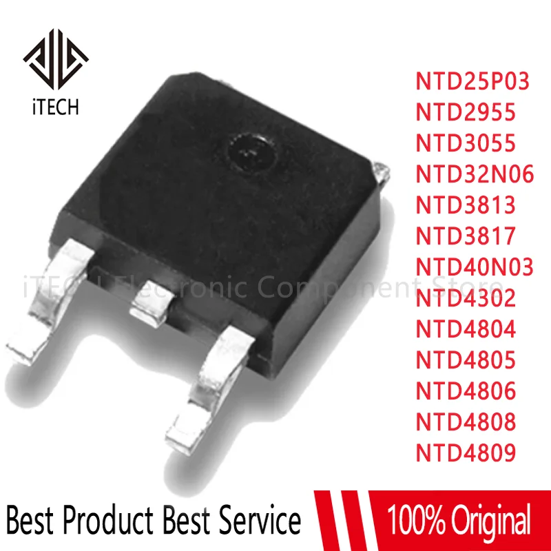 5PCS NTD25P03 NTD2955 NTD3055 NTD32N06 NTD3813 NTD3817 NTD40N03 NTD4302 NTD4804 NTD4805 NTD4806 NTD4808 NTD4809 TO-252
5PCS NTD25P03 NTD2955 NTD3055 NTD32N06 NTD3813 NTD3817 NTD40N03 NTD4302 NTD4804 NTD4805 NTD4806 NTD4808 NTD4809 TO-252