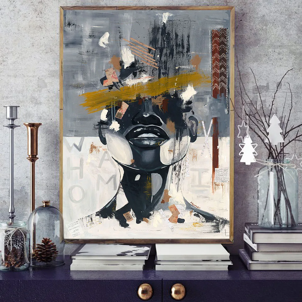 African American Abstract Figure Portrait Canvas Painting Gallery Poster Prints Wall Art Pictures Living Room Home Decor Cuadros
African American Abstract Figure Portrait Canvas Painting Gallery Poster Prints Wall Art Pictures Living Room Home Decor Cuadros