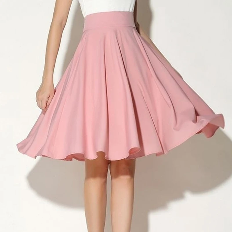 2021 New Fashion Women Solid Knee-Length Big Swing Umbrella Skirt High Waist Vintage Ladies Midi Saia Skater Skirt
2021 New Fashion Women Solid Knee-Length Big Swing Umbrella Skirt High Waist Vintage Ladies Midi Saia Skater Skirt