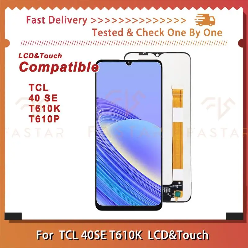 

6.75"Original For TCL 40SE T610 T610K T610P LCD Display Touch Digitizer Assembly replacement phone Screen T610 40 SE lcd