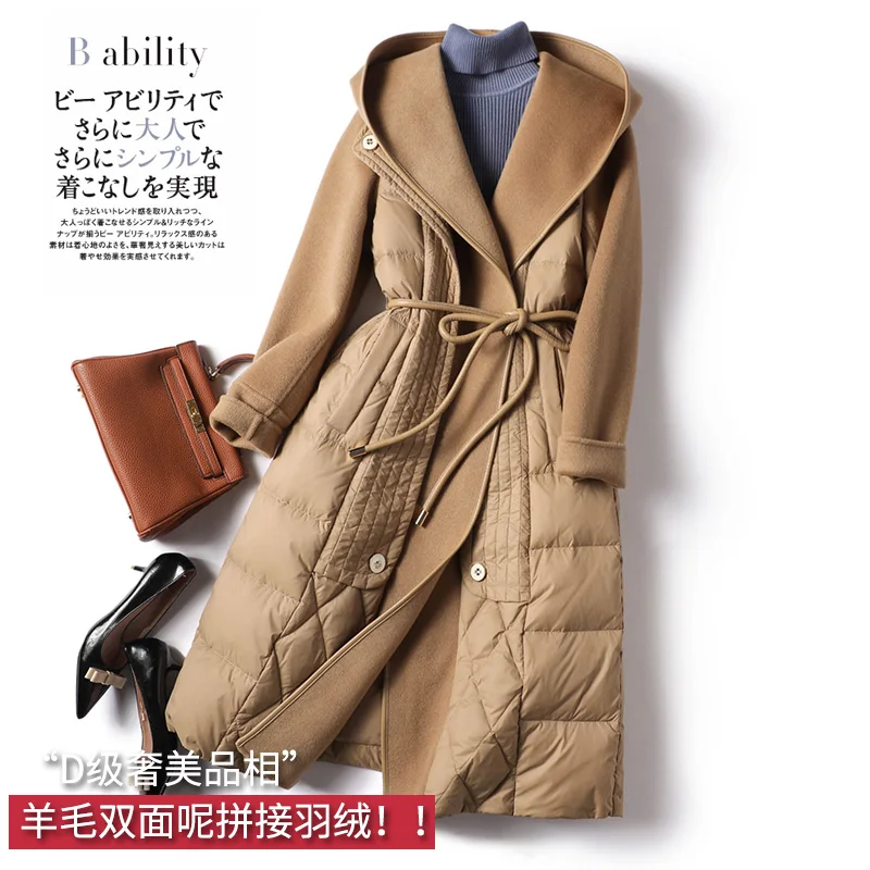 High Street Spliced Camperas De Mujer Invierno 2022 Wool 85% White Duck Down Long Women Jacket Autumn/Winter Slim
High Street Spliced Camperas De Mujer Invierno 2022 Wool 85% White Duck Down Long Women Jacket Autumn/Winter Slim