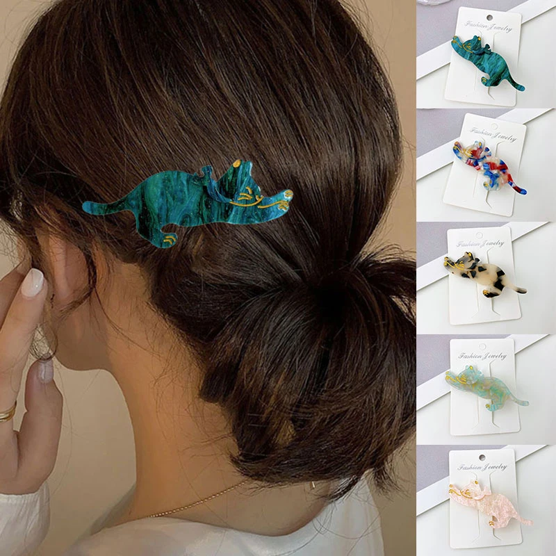 Sweet Acetate Duckbill Clip Hairgrip Barrattes For Woman Cute Stretched Cat Hairpins Hair Clips Bangs Side Clip Hair Accessories
Sweet Acetate Duckbill Clip Hairgrip Barrattes For Woman Cute Stretched Cat Hairpins Hair Clips Bangs Side Clip Hair Accessories