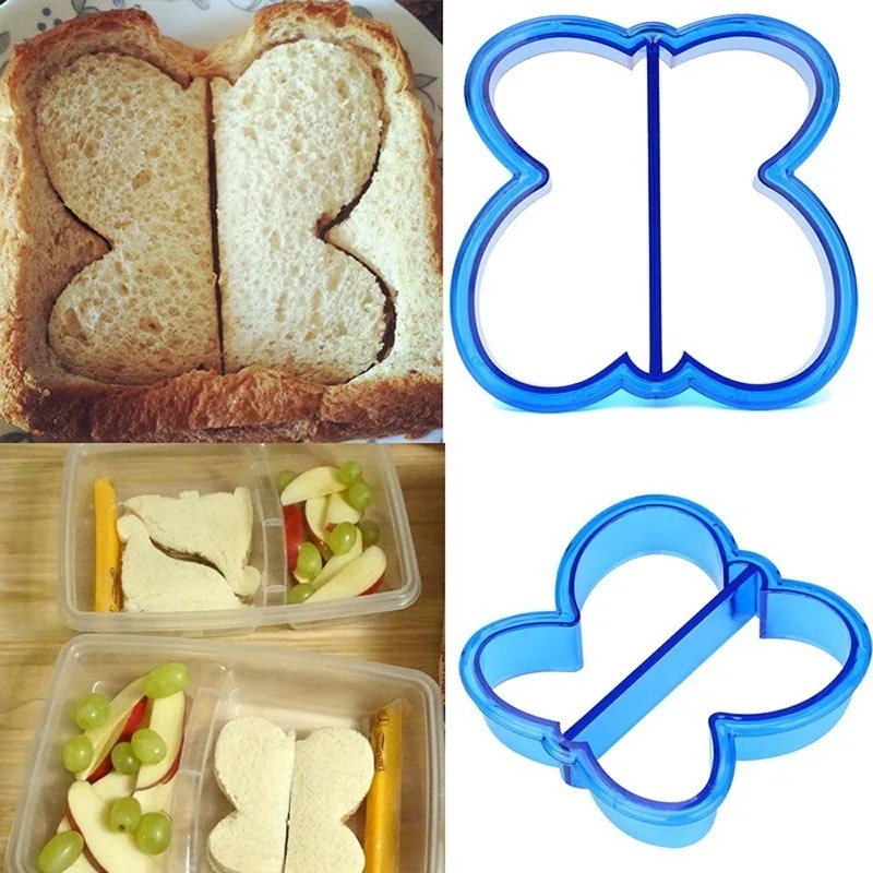 

Lovely DIY Cartoon Sandwich Cutter Mold Cake Pastry Mould Lunch Kids Cookies Cake Bread Biscuit Food Cutter Embossing Device