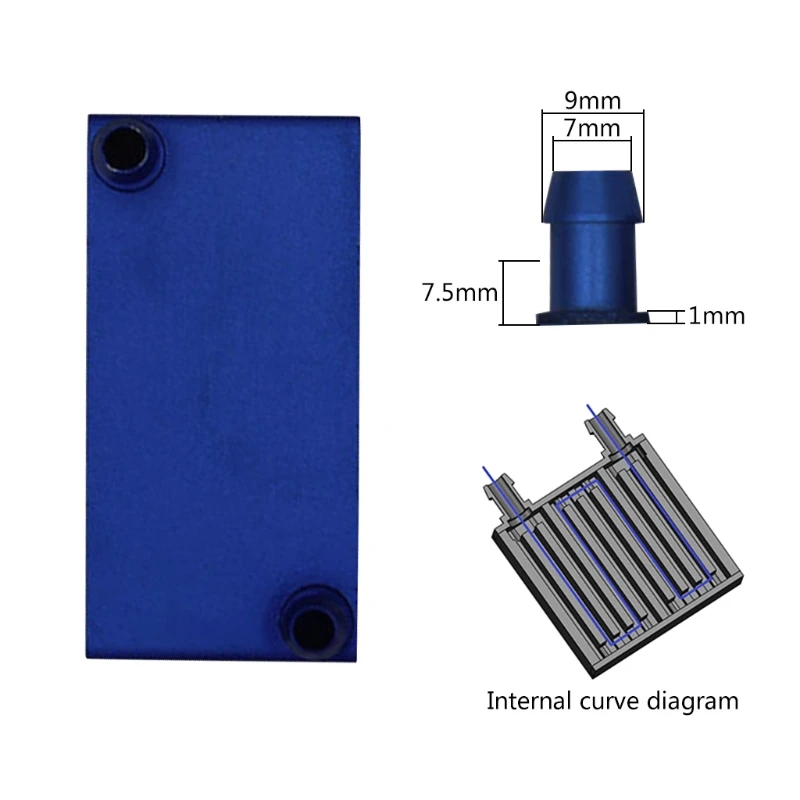 Алюминиевый блок водяного охлаждения 80 мм система жидкости для ПК компьютера |