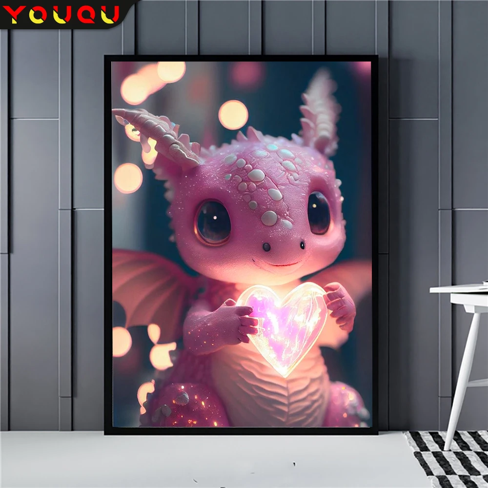 YOUQU Animal Series Diamond Painting Dragon Mosaic Picture Love Heart 5D Diamond Embroidery Cross Stitch Cute Home Decoration
YOUQU Animal Series Diamond Painting Dragon Mosaic Picture Love Heart 5D Diamond Embroidery Cross Stitch Cute Home Decoration