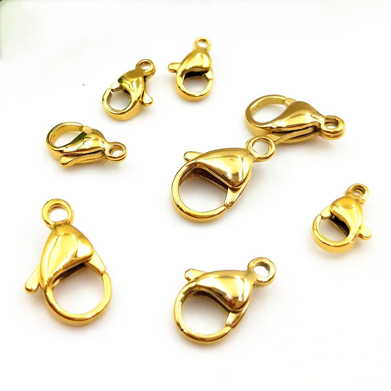 20PCS Rose Gold Plated Stainless Steel Lobster Clasps Hooks 9/10/11/12/13/15mm Clasps Connectors for DIY Jewelry Findings
20PCS Rose Gold Plated Stainless Steel Lobster Clasps Hooks 9/10/11/12/13/15mm Clasps Connectors for DIY Jewelry Findings