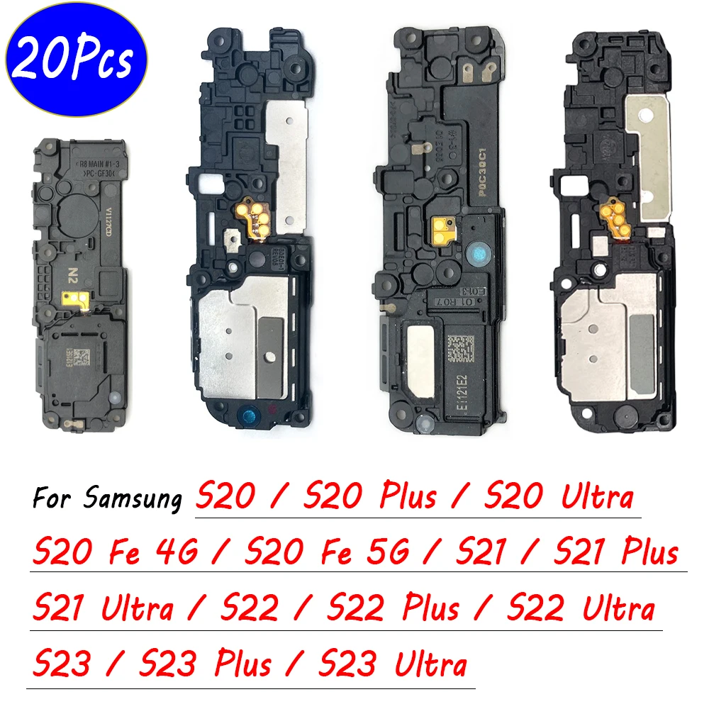 

20Pcs， Original Loud Speaker Buzzer Ringer Replacement Accessories Parts For Samsung Galaxy S20 Fe 4G 5G S21 Plus S22 S23 Ultra