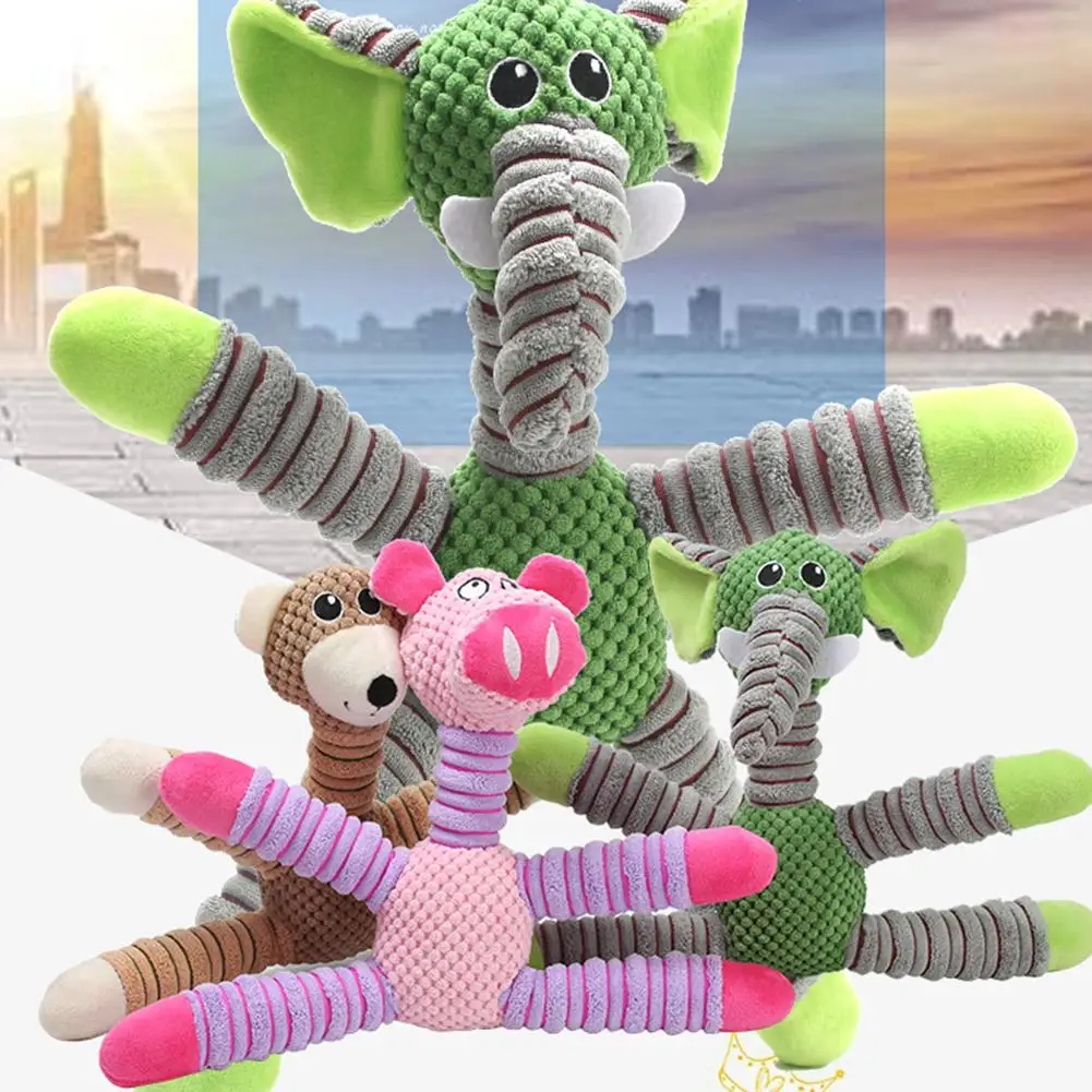 Pet Soft Plush Toy Animals Shape Sound Squeaky Toys Interactive Supplies For Teeth Cleaning
Pet Soft Plush Toy Animals Shape Sound Squeaky Toys Interactive Supplies For Teeth Cleaning