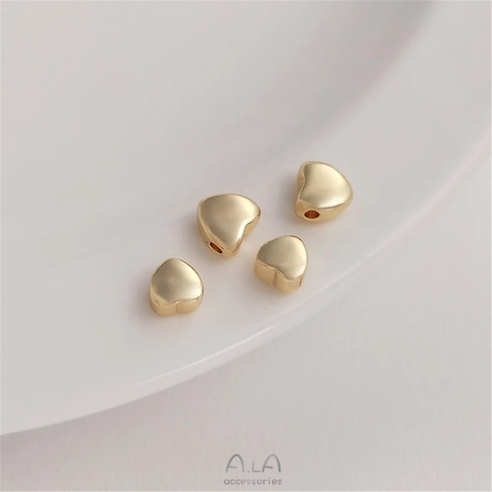 14K bag real gold double curved peach heart-shaped partition beads love loose beads handmade diy bracelet jewelry with beads
14K bag real gold double curved peach heart-shaped partition beads love loose beads handmade diy bracelet jewelry with beads