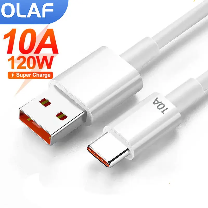OLAF 10A 120W USB Type C Cable Super Fast Charging For Huawei USBC Charger Data Wire Cord For Samsung Xiaomi POCO Oneplus Tipo C
OLAF 10A 120W USB Type C Cable Super Fast Charging For Huawei USBC Charger Data Wire Cord For Samsung Xiaomi POCO Oneplus Tipo C