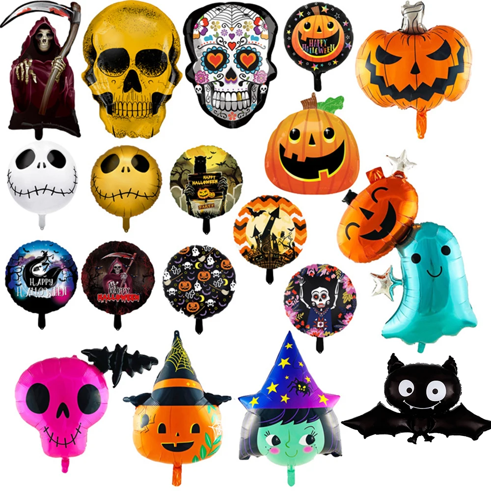 Halloween Pumpkin Ghost Balloons Halloween Decorations Spider Foil Balloons Inflatable Toys Bat Globos Halloween Party Supplies
Halloween Pumpkin Ghost Balloons Halloween Decorations Spider Foil Balloons Inflatable Toys Bat Globos Halloween Party Supplies