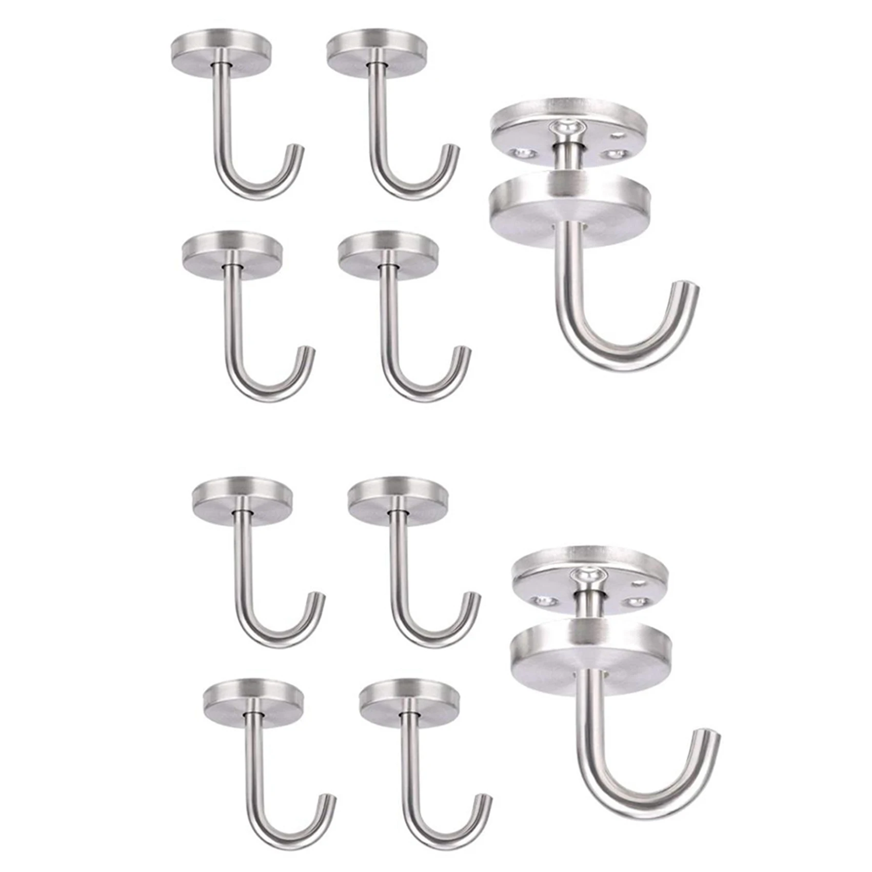 10 Pcs Stainless Steel Ceiling Hook Round Base Top Mount Overhead Wall Hook for Hanging Plants Bird Feeders Wind Chimes
10 Pcs Stainless Steel Ceiling Hook Round Base Top Mount Overhead Wall Hook for Hanging Plants Bird Feeders Wind Chimes