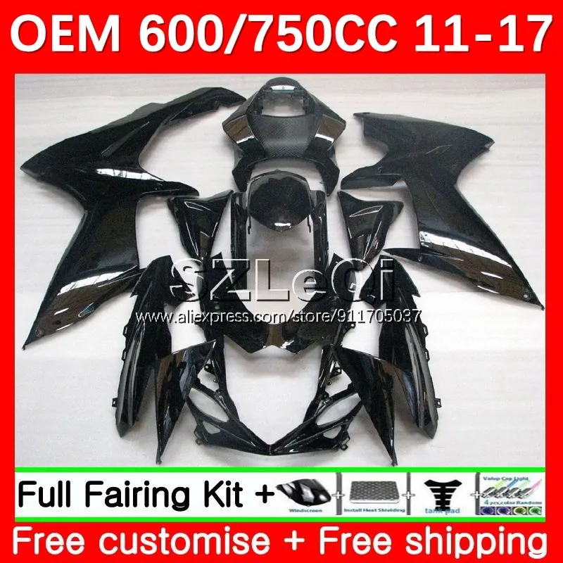 Gloss black Injection Kit For SUZUKI GSXR750 GSXR 600 750 CC K11 GSXR600 11 12 13 14 15 16 17 GSXR-750 2011 2017 Fairing 78LQ.10
Gloss black Injection Kit For SUZUKI GSXR750 GSXR 600 750 CC K11 GSXR600 11 12 13 14 15 16 17 GSXR-750 2011 2017 Fairing 78LQ.10
