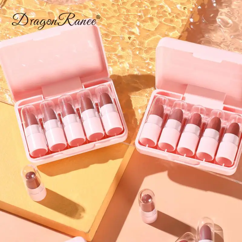 5PCS/Set Matte Lipstick Velvet Peach Strawberry Lip Tint Long Lasting Non-stick Cup Lip Gloss Kit Lip Makeup
5PCS/Set Matte Lipstick Velvet Peach Strawberry Lip Tint Long Lasting Non-stick Cup Lip Gloss Kit Lip Makeup