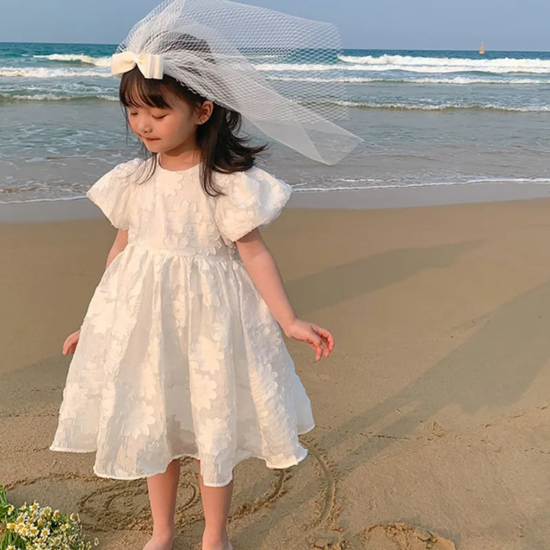 Kids Summer White Dress 2022 New Little Girl Princess Dresses Children Cotton Puff Sleeve Costume Baby Girls One Piece Clothing
Kids Summer White Dress 2022 New Little Girl Princess Dresses Children Cotton Puff Sleeve Costume Baby Girls One Piece Clothing
