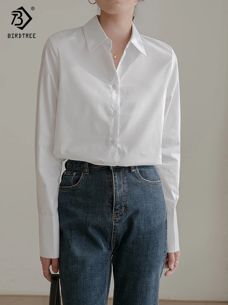 2022 Spring New Women Casual Cotton White Shirt Full Sleeve Turn-Down Collar Office Blouse Button Up Autumn Elegant Tops T23502X
2022 Spring New Women Casual Cotton White Shirt Full Sleeve Turn-Down Collar Office Blouse Button Up Autumn Elegant Tops T23502X