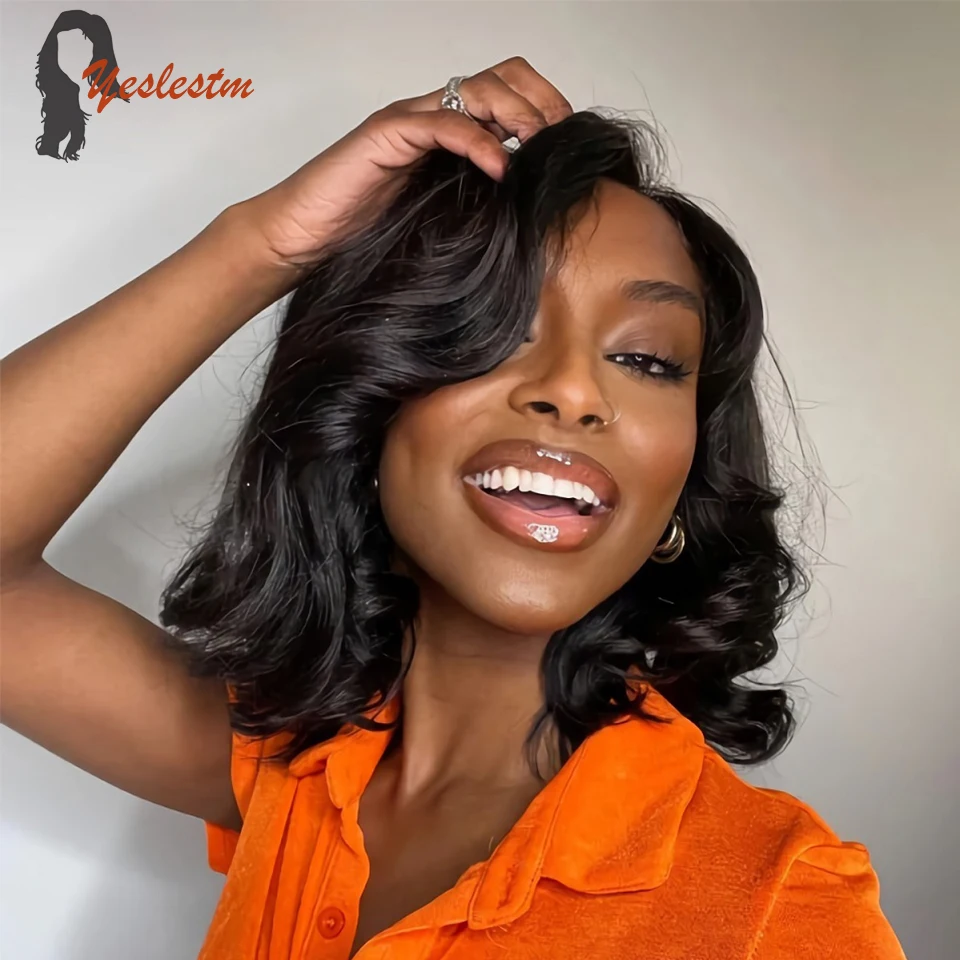 180 Density Short Bob Wigs 13x1 T Part Lace Front Wig Pre Pluck Body Wave 13x4 Transparent Frontal Bob Human Hair Wigs For Women
180 Density Short Bob Wigs 13x1 T Part Lace Front Wig Pre Pluck Body Wave 13x4 Transparent Frontal Bob Human Hair Wigs For Women