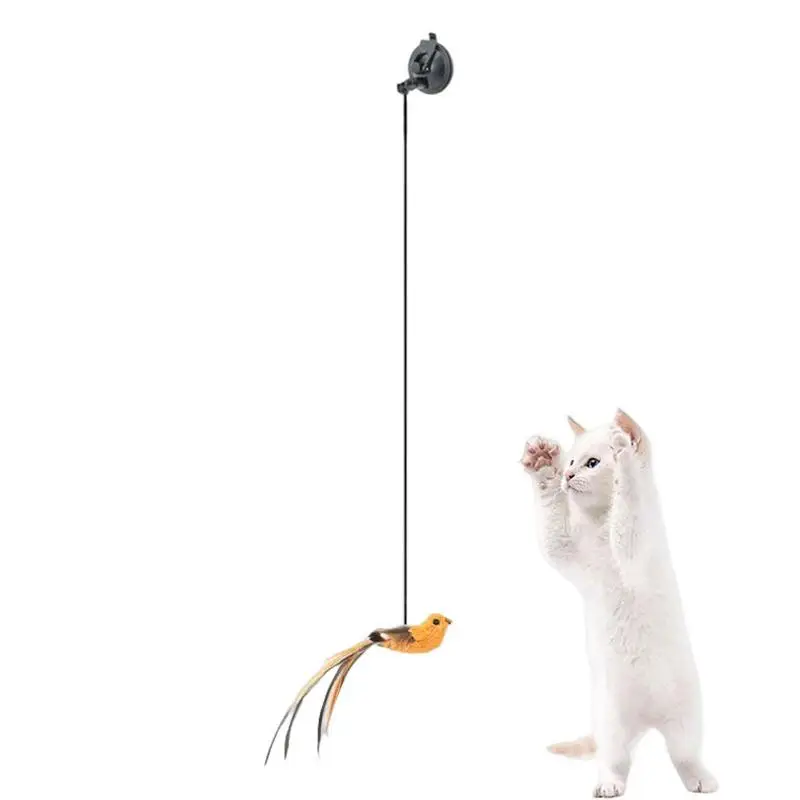 Simulated Flying Bird Cat Toy Cat Feather Toys Interactive Cat Toy Cat Toys With Suction Cup For Indoor Cats Kitten Play Chase
Simulated Flying Bird Cat Toy Cat Feather Toys Interactive Cat Toy Cat Toys With Suction Cup For Indoor Cats Kitten Play Chase