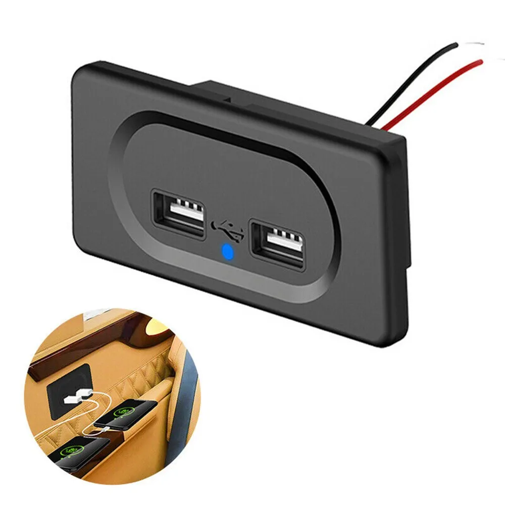 Fast Dual USB Charger Socket Panel For Auto Boat Car RV Power Adapter Outlet USB Charger Socket
Fast Dual USB Charger Socket Panel For Auto Boat Car RV Power Adapter Outlet USB Charger Socket