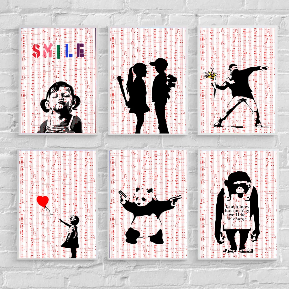 Абстрактная картина Бэнкси, живопись на холсте обезьяны, Современная Настенная картина для гостиной, домашний декор
Абстрактная картина Бэнкси, живопись на холсте обезьяны, Современная Настенная картина для гостиной, домашний декор