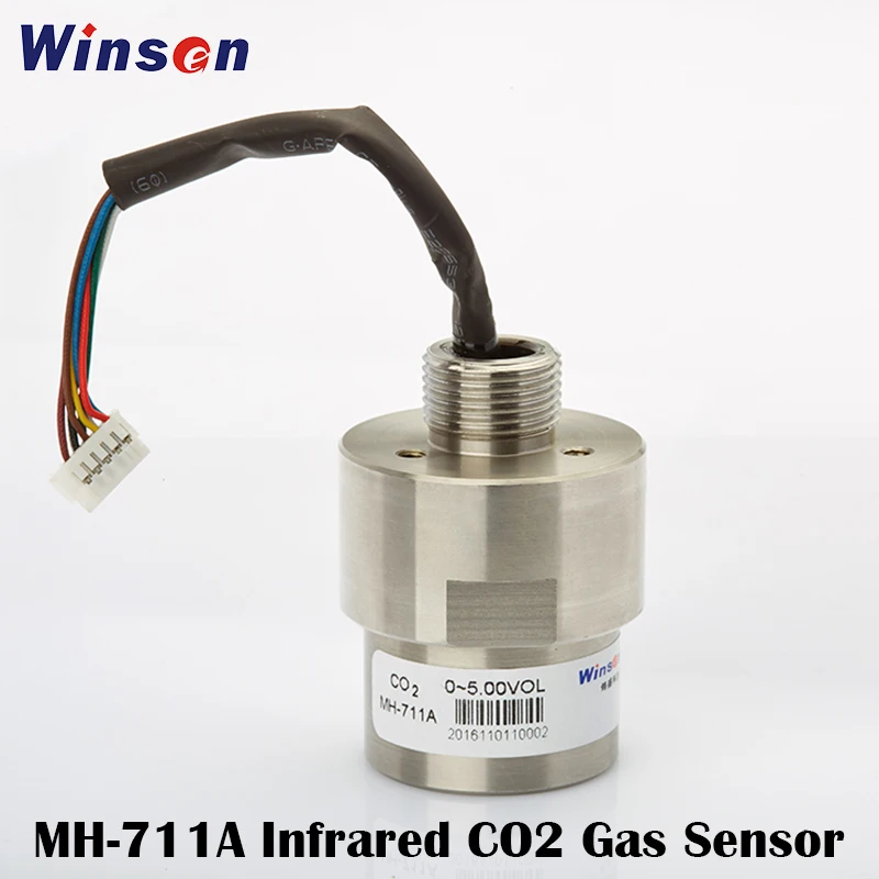 

1pc Winsen MH-711A Infrared CO2 Sensor High Sensitivity & Resolution UART, Analog Voltage Signal Temperature Compensation