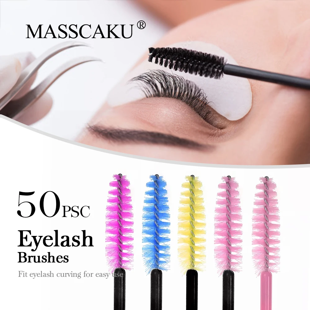 MASSCAKU Plastic Disposable Brush Eyelash Eyebrow Mascara Wands Applicator Swab Eyelashes Extension Cosmetic Spoolers
MASSCAKU Plastic Disposable Brush Eyelash Eyebrow Mascara Wands Applicator Swab Eyelashes Extension Cosmetic Spoolers