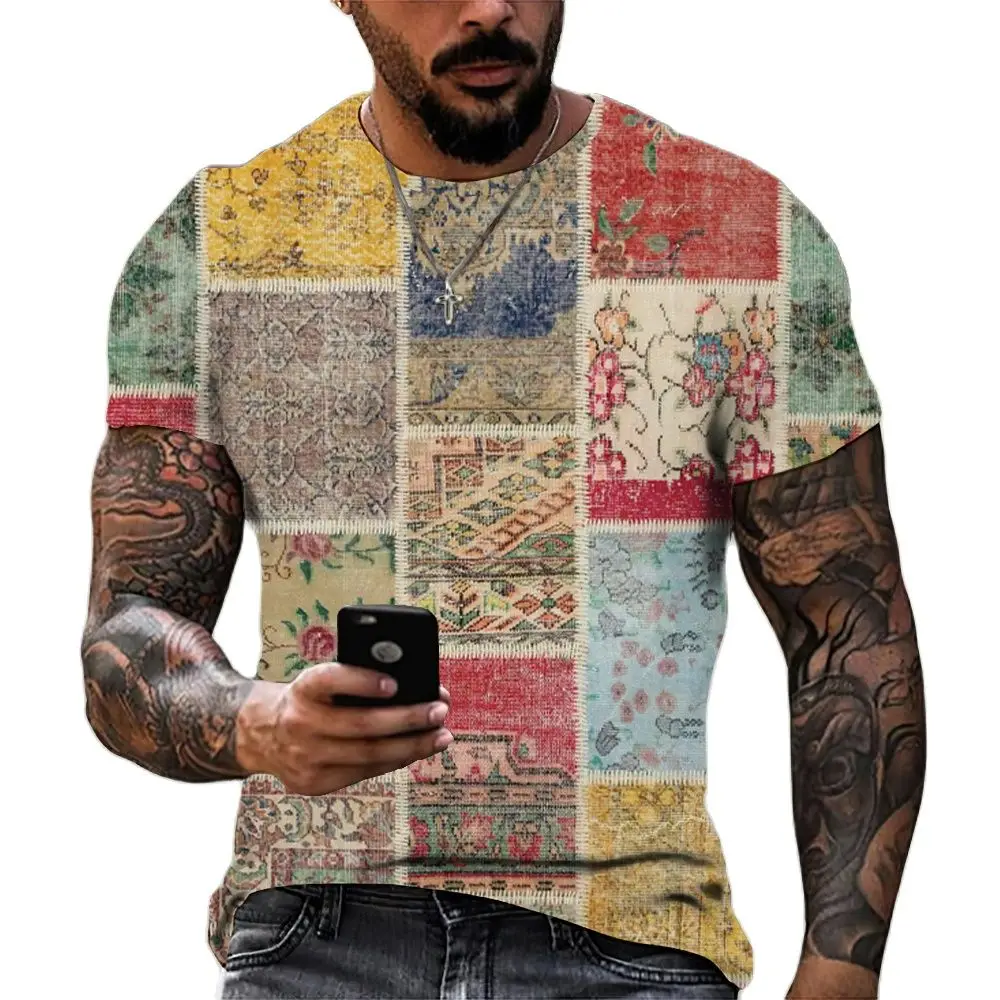 Vintage Plaid T Shirt For Men Striped 3D Print Men Clothes Fashion O Neck Short Sleeve Sweatshirt Oversized Pullover Streetwear
Vintage Plaid T Shirt For Men Striped 3D Print Men Clothes Fashion O Neck Short Sleeve Sweatshirt Oversized Pullover Streetwear