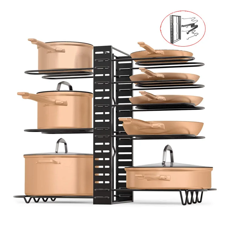 1pcs Adjustable Kitchen Supplies Rack Multi-layer Kitchen Tool Rack Cutting Board Cutting Board Pot Cover Pan Rack Organizer
1pcs Adjustable Kitchen Supplies Rack Multi-layer Kitchen Tool Rack Cutting Board Cutting Board Pot Cover Pan Rack Organizer