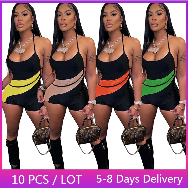 Сексуальный женский комбинезон с открытой спиной, клубный сетчатый лоскутный комбинезон с лямкой на шее, Облегающий комбинезон, летние комбинезоны, женский комбинезон
Сексуальный женский комбинезон с открытой спиной, клубный сетчатый лоскутный комбинезон с лямкой на шее, Облегающий комбинезон, летние комбинезоны, женский комбинезон