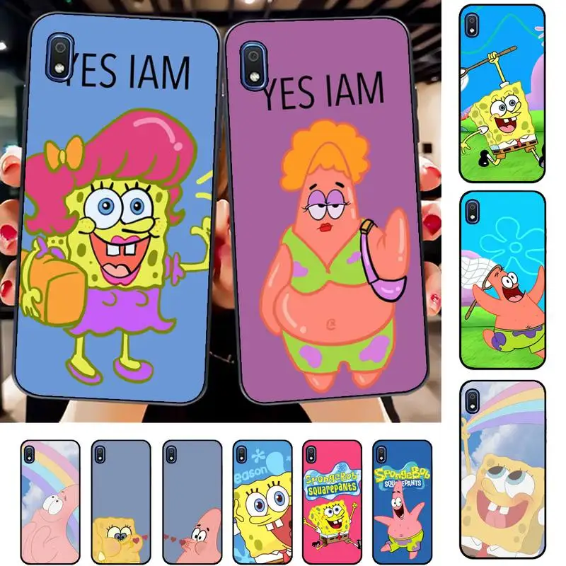 

BANDAI SpongeBob Patrick Star Phone Case for Samsung A51 01 50 71 21S 70 31 40 30 10 20 S E 11 91 A7 A8 2018