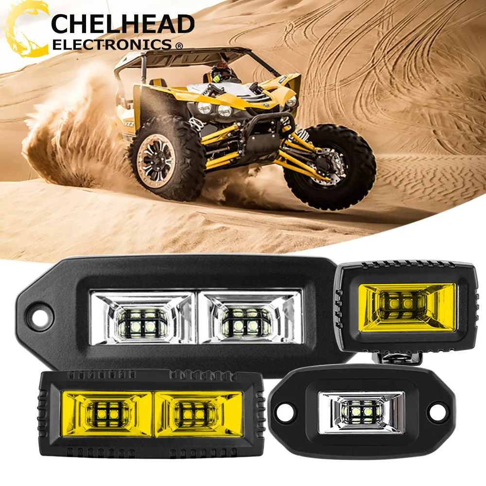 20W 40W Flood Led Work Light Car Bar Flush Mount Led Pods Lights Auxiliary Driving for 4x4 Offroad UTV ATV SUV RV Auto 12V 24V
20W 40W Flood Led Work Light Car Bar Flush Mount Led Pods Lights Auxiliary Driving for 4x4 Offroad UTV ATV SUV RV Auto 12V 24V
