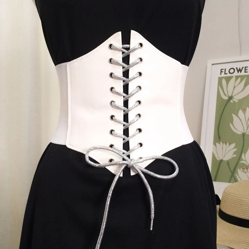Sexy Leather Women's Corset Top Female Gothic Clothing Underbust Waist Sexy Bridal Bustier Body Slimming Wide Belts Dress Girdle
Sexy Leather Women's Corset Top Female Gothic Clothing Underbust Waist Sexy Bridal Bustier Body Slimming Wide Belts Dress Girdle
