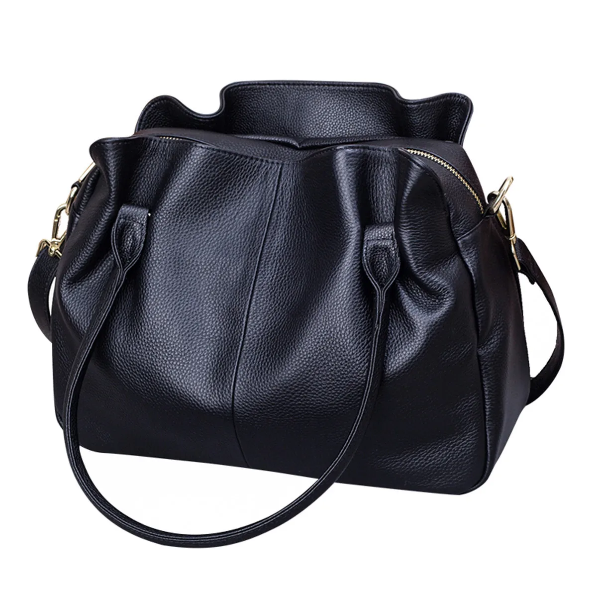 Casual Black Genuine Leather Bag for Women First Layer Cow Leather Handbag 2023 New Fashion Ladies Tote or Shoulder Bags
Casual Black Genuine Leather Bag for Women First Layer Cow Leather Handbag 2023 New Fashion Ladies Tote or Shoulder Bags