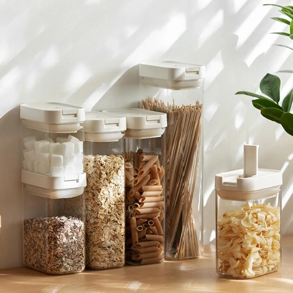 Food Storage Box Easy Pouring Lock Lids ABS Food Storage Container for Kitchen Bottles,Jars & Boxes Kitchen Storage Organization
Food Storage Box Easy Pouring Lock Lids ABS Food Storage Container for Kitchen Bottles,Jars & Boxes Kitchen Storage Organization